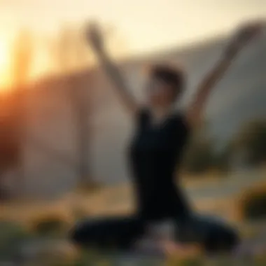 Harmony and Balance A person practicing yoga outdoors