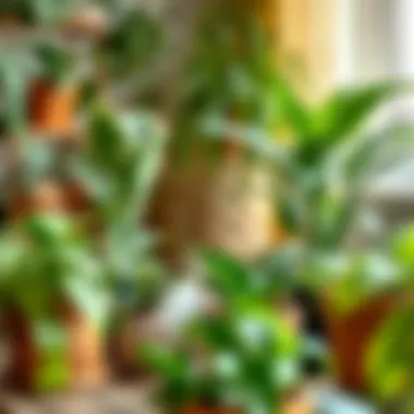 Stylish indoor plants as gifts