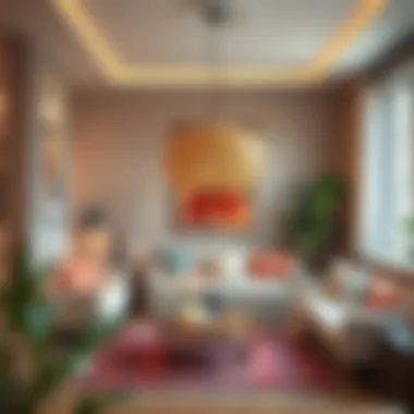 A finished suntalam project displayed in a stylish interior