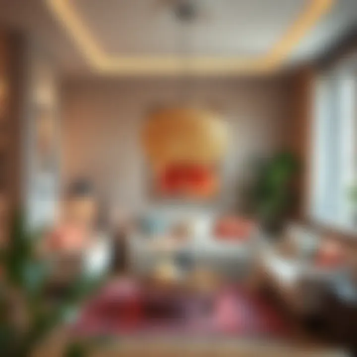 A finished suntalam project displayed in a stylish interior