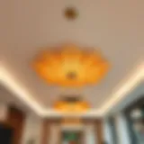 Elegant suspended ceiling showcasing modern design