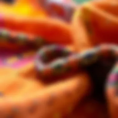 Textile showcasing synthetic dye technology