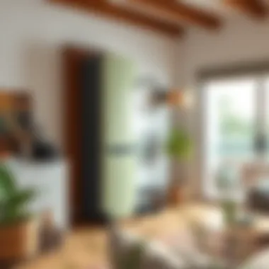 Eco-Friendly Heating System in Modern Home An eco-friendly heating system installation in a stylish home