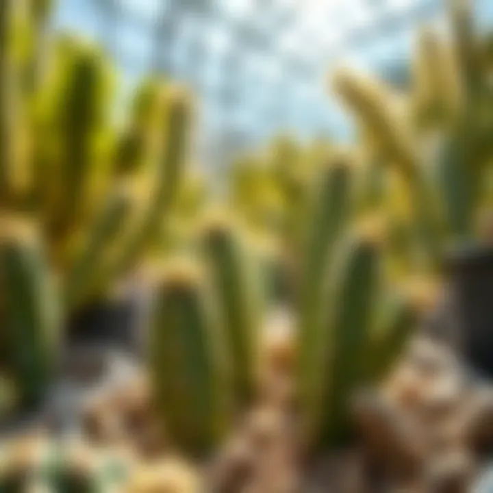 Full view of a Rabbit Ear Cactus thriving in sunlight