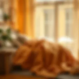 Cozy thermal blanket in use