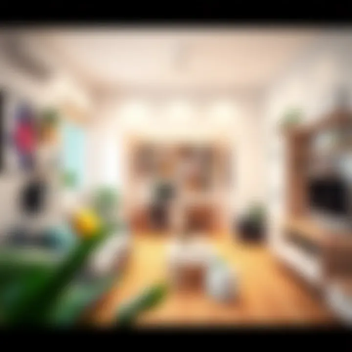 Functional layout of a triple occupancy room showcasing smart storage solutions