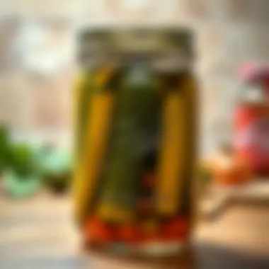 A clean, sealed jar demonstrating proper storage