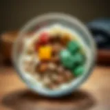 A mixture of clay ingredients in a bowl