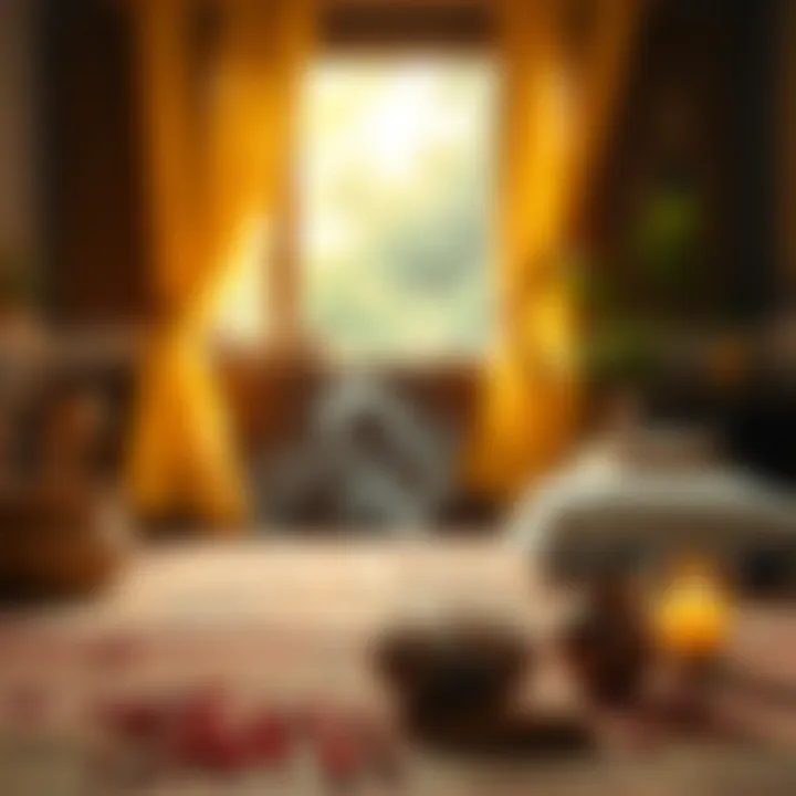 A serene environment with incense burning, highlighting its calming effects.