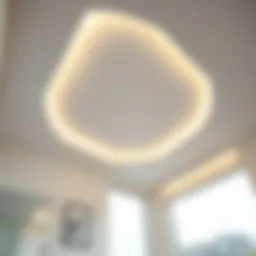 Elegant bathroom ceiling design showcasing modern aesthetics