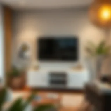 DIY project enhancing TV space with accessories