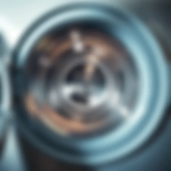 Inside View of Washer Drum Washing machine drum inside view