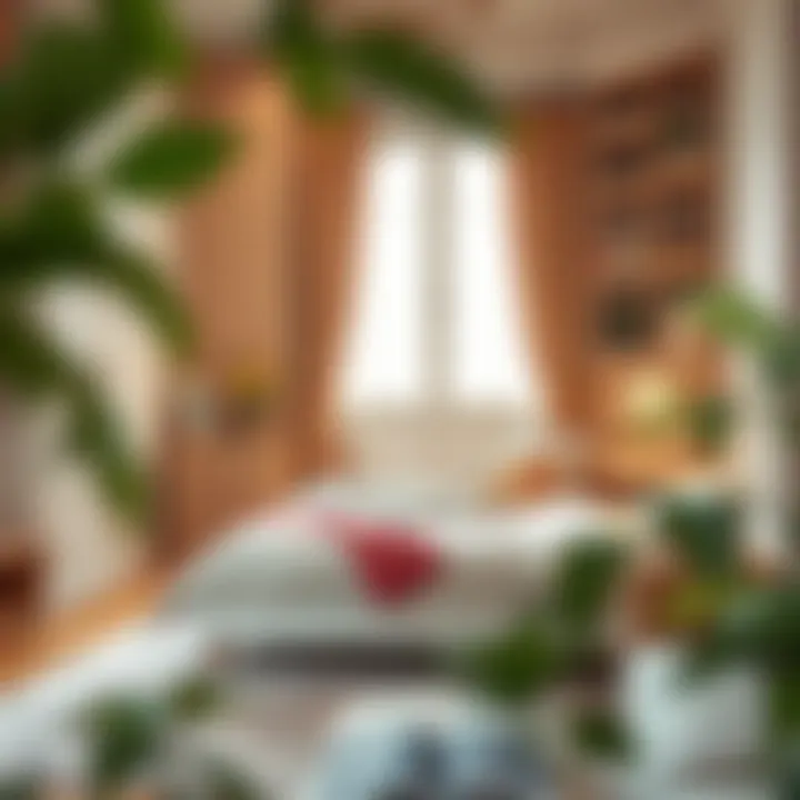 Elegant bedroom with storage solutions