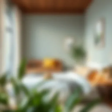 Serene bedroom atmosphere