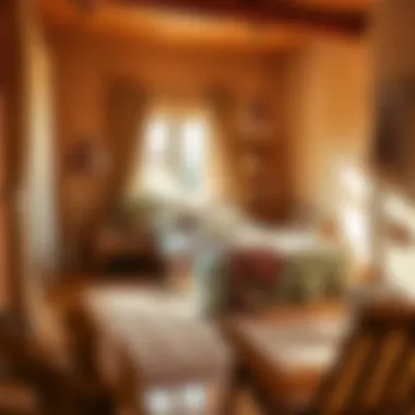 A cozy bedroom design with warm earthy tones and inviting textures