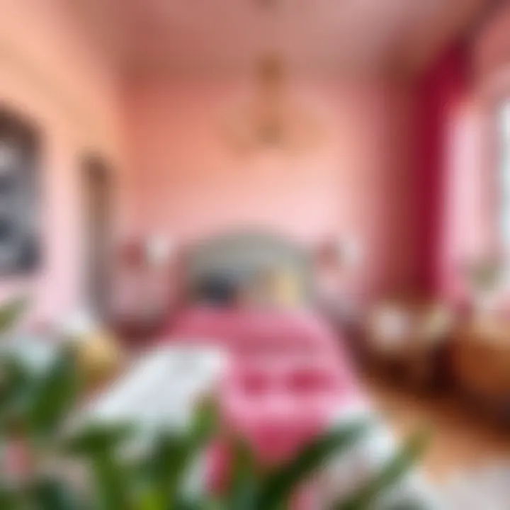 Elegant color palette in a bedroom