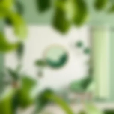 Versatile Design Mood Board Featuring Green A mood board showcasing green's versatility in design