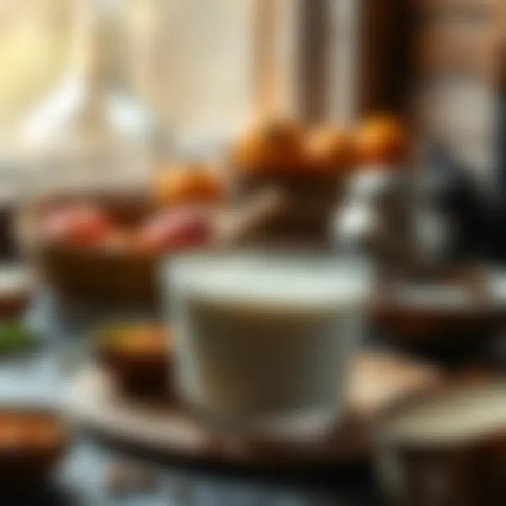 Fermentation Stage of Yogurt Fermentation process of yogurt in a warm environment