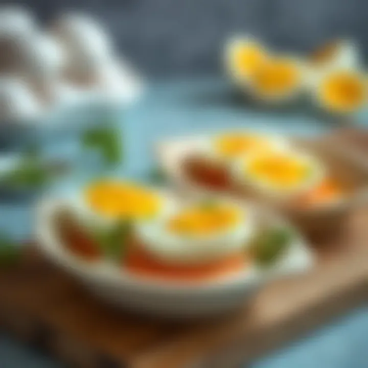 Delicious egg dishes showcasing boiled eggs